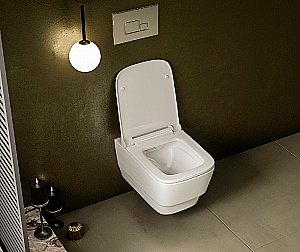 Унитаз Boheme Bello 971-W белый глянцевый, безободковый купить в интернет-магазине Sanbest