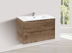 Тумба с раковиной Vincea Mia VMC-2MC800VO + VBS-13980 800 V.Oak для ванной в интернет-магазине Sanbest