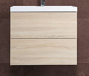 Тумба с раковиной Art&Max AM_Verona_Push_600_2C_SO_RS_TS дуб Сонома для ванной в интернет-магазине Sanbest