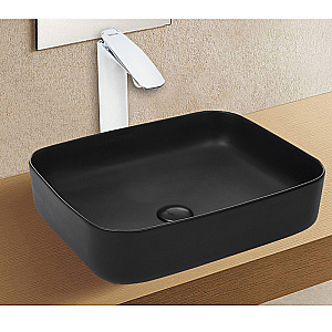 Раковина Azario 50 AZ-2195-MB черная матовая купить в интернет-магазине Sanbest