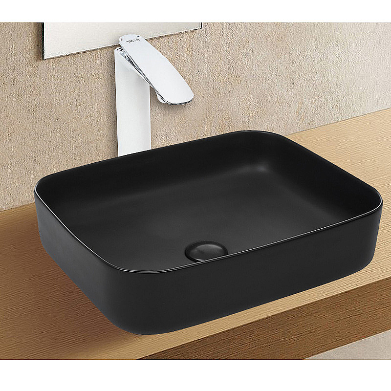 Раковина Azario 50 AZ-2195-MB черная матовая купить в интернет-магазине Sanbest