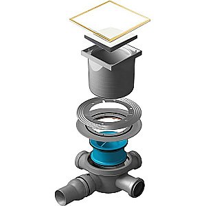 Душевой трап Pestan Confluo Standard 13000158 белый/золото купить в интернет-магазине Sanbest