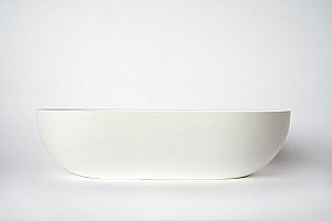 Раковина накладная Montebianco CONCA 20142 белая матовая купить в интернет-магазине Sanbest