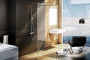 Душевое ограждение Ravak ST Walk-In Free 120 купить в интернет-магазине Sanbest