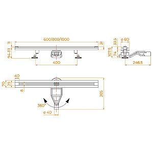 Душевой трап RGW SDR-50B 76215010-04 100 черный купить в интернет-магазине Sanbest