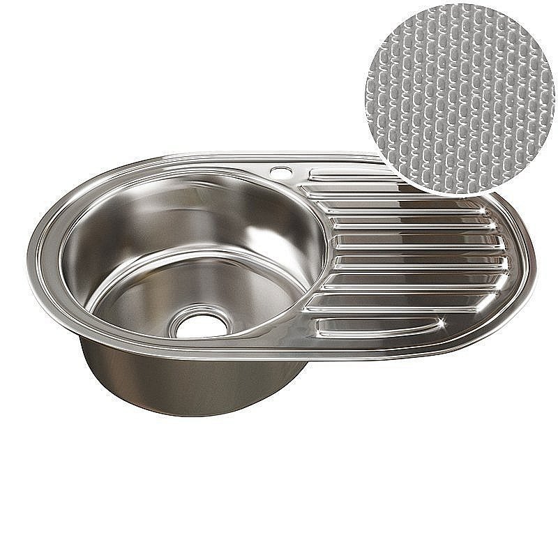 Мойка кухонная MIXLINE ML 532304 хром купить в интернет-магазине сантехники Sanbest