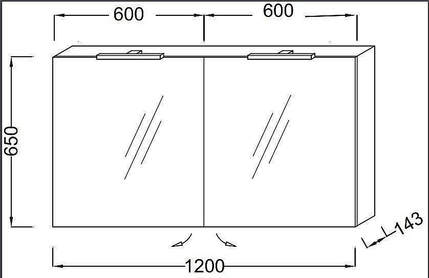 Зеркальный шкаф Jacob Delafon EB798RU-E10 120 квебекский дуб купить в интернет-магазине сантехники Sanbest