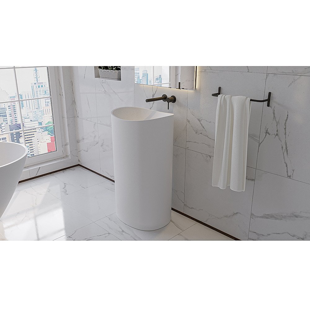 Раковина напольная WhiteCross STELLA 50 0707.050040.200 белая матовая купить в интернет-магазине Sanbest