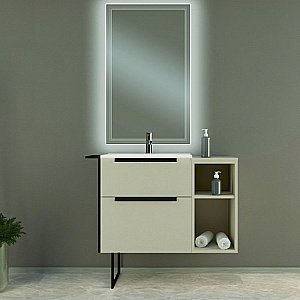 Тумба с раковиной Cezares URBAN 74 55159 75 Spatolato bianco для ванной в интернет-магазине Sanbest