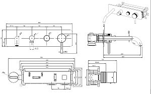 Смеситель для ванны Allen Brau Priority 5.31A05-MG брашированный графит купить в интернет-магазине сантехники Sanbest