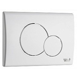 Кнопка для инсталляции WeltWasser WW MARBERG 507 RD GL-WT белая купить в интернет-магазине сантехники Sanbest