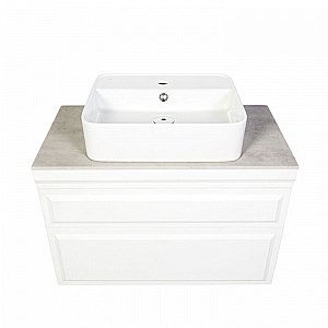 Тумба с раковиной Orange Modi 75 Modi-75TU+RA белая для ванной в интернет-магазине Sanbest