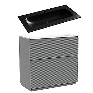 Тумба с раковиной Sancos FOLK Floor FL90FES/CN7019MB 90 Ergraut soft для ванной в интернет-магазине Sanbest