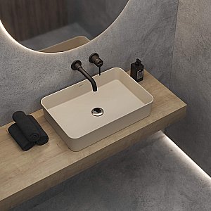 Раковина накладная BERGES Ego SL 181079 55 матовый жасмин купить в интернет-магазине Sanbest