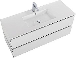 Тумба с раковиной Cezares Plane 120 белая для ванной в интернет-магазине Sanbest