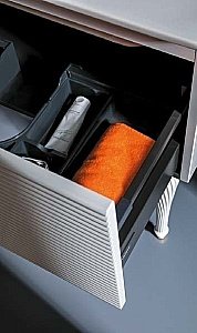 Тумба с раковиной Armadi Art Vallessi Avantgarde Linea 100 белая с хромом для ванной в интернет-магазине Sanbest