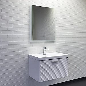 Тумба с раковиной Comforty Танжер 70 00-00019565 белая матовая для ванной в интернет-магазине Sanbest