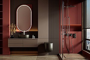 Унитаз подвесной Abber Bequem AC1104TMB черный матовый, безободковый, с крышкой микролифт, слив торнадо купить в интернет-магазине Sanbest