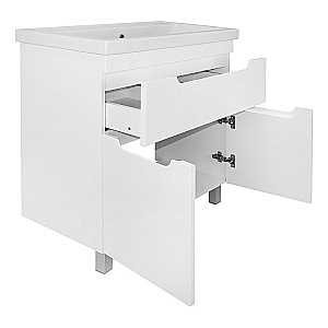 Тумба с раковиной Azario KANTRI 80/1Н CS00097256 белая для ванной в интернет-магазине Sanbest