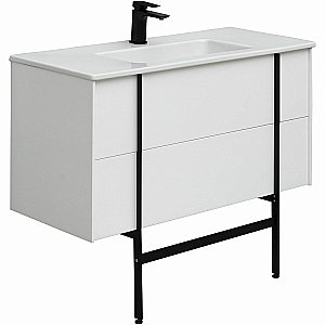 Тумба с раковиной Allen Brau REALITY 1.32008.WM 121 белая матовая для ванной в интернет-магазине Sanbest