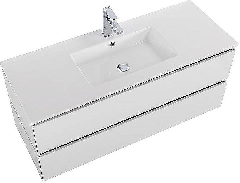 Тумба с раковиной Cezares Plane 120 белая для ванной в интернет-магазине Sanbest