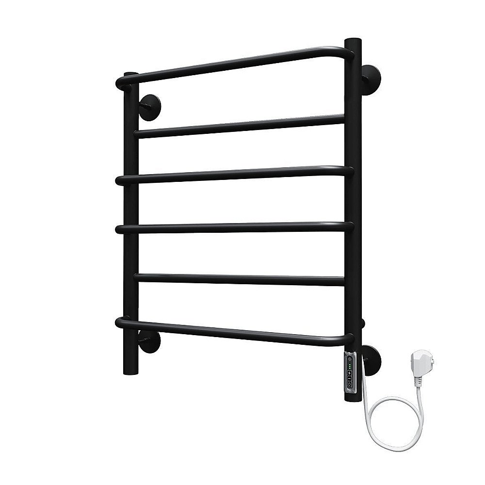 Полотенцесушитель электрический Terminus Евромикс П6 450x650 черный купить в интернет-магазине сантехники Sanbest