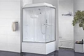 Душевая кабина Royal Bath RB8100BP1-T 100x80 профиль хром/стекло прозрачное купить в интернет-магазине Sanbest