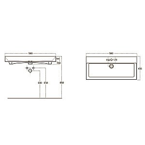 Тумба с раковиной OWL Ragnar 100 1 ящик 1 внутренний для ванной в интернет-магазине Sanbest