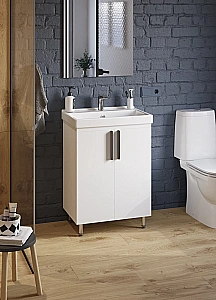 Раковина Sanita luxe Fest 60 FST60SLWB01 белая купить в интернет-магазине Sanbest