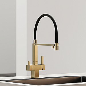 Смеситель для кухни Sancos Moro SC4006BG брашированное золото купить в интернет-магазине сантехники Sanbest