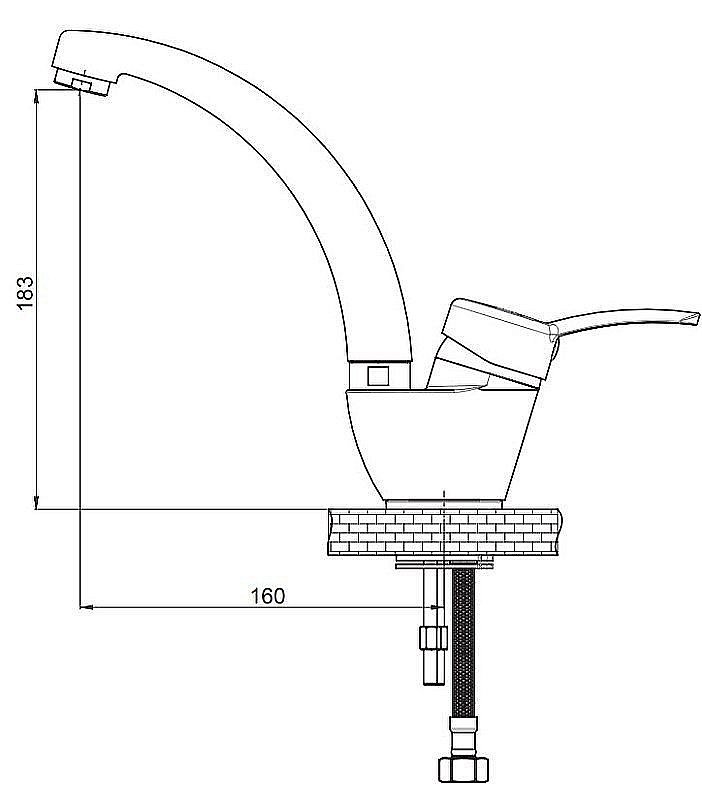Смеситель для раковины GPD Primula MTL175 купить в интернет-магазине сантехники Sanbest