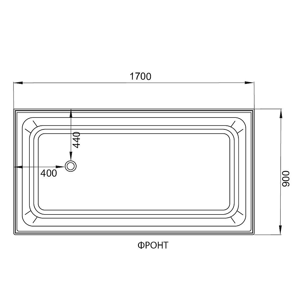 Душевая кабина DTO ЕМ4517 LED 170х90 купить в интернет-магазине Sanbest