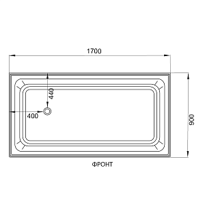 Душевая кабина Deto ЕМ4517 LED 170х90 купить в интернет-магазине Sanbest