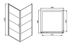 Душевой уголок Azario Richmond 90х90 купить в интернет-магазине Sanbest