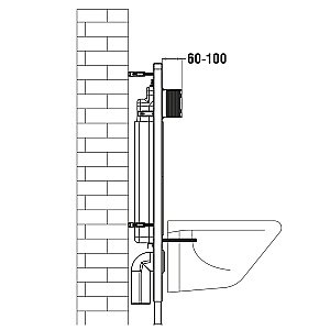 Унитаз подвесной WeltWasser MARBERG 507 + BAARBACH 004 GL-WT + MAR 507 RD белый глянцевый, безободковый, с крышкой микролифт, с инсталляцией и кнопкой хром купить в интернет-магазине Sanbest
