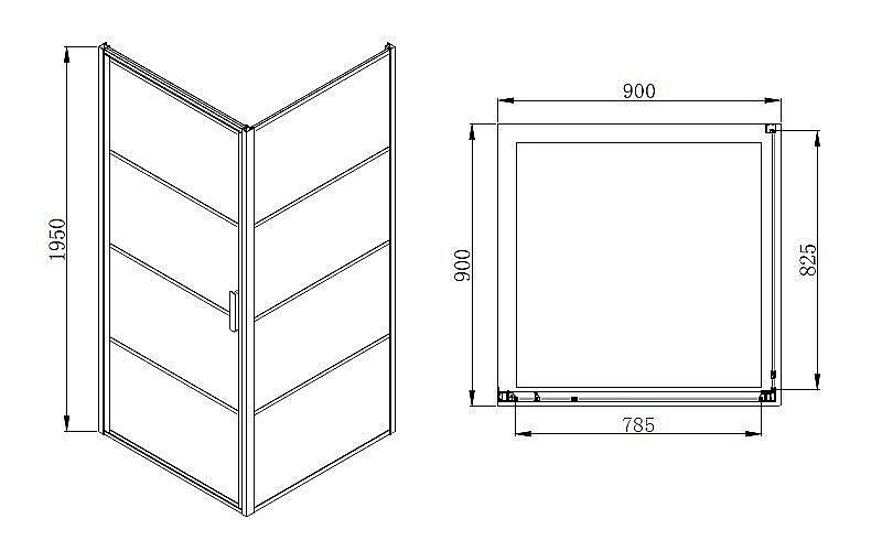 Душевой уголок Azario Richmond 90х90 купить в интернет-магазине Sanbest