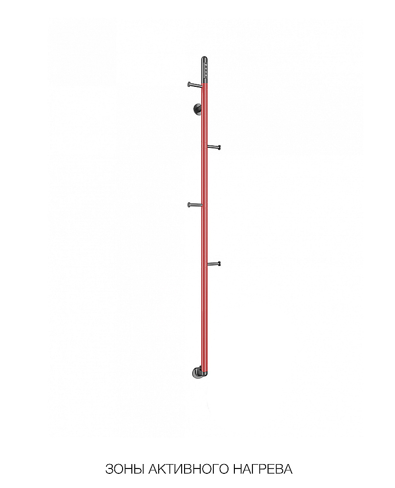 Полотенцесушитель Wonzon & Woghand KASSEL WW-AL616-MB черный матовый купить в интернет-магазине сантехники Sanbest