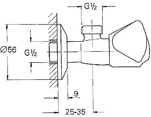 Угловой вентиль Grohe Plus Digital 2295800M купить в интернет-магазине сантехники Sanbest