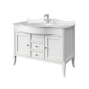 Тумба с раковиной Caprigo Valencia 11116-В031G GC18R 11116 120 белая для ванной в интернет-магазине Sanbest