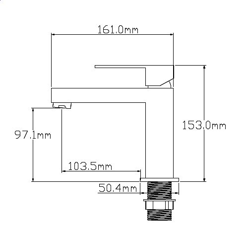 Смеситель для раковины NT Bagno NT9001GRG купить в интернет-магазине сантехники Sanbest