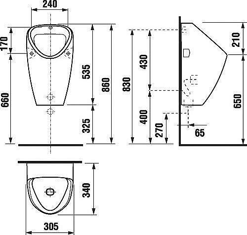 Писсуар с радарным датчиком Jika Golem 8.4307.0 купить в интернет-магазине Sanbest
