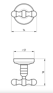 Крючок Migliore Mirella ML.MRL-M062.ВR бронза купить в интернет-магазине сантехники Sanbest