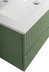 Тумба с раковиной Cezares DUET-N 120 DUET-N-1200-2C-SO-PS-P фисташковый софт для ванной в интернет-магазине Sanbest