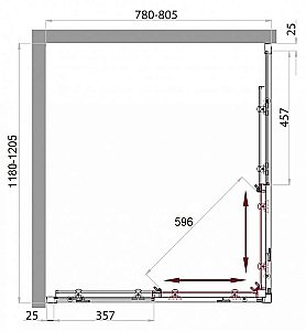 Душевой уголок BelBagno SELA-AH-2-120/80-C-Cr 120x80 стекло прозрачное/профиль хром купить в интернет-магазине Sanbest