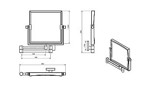Зеркало косметическое Langberger Accessories 72485 купить в интернет-магазине сантехники Sanbest