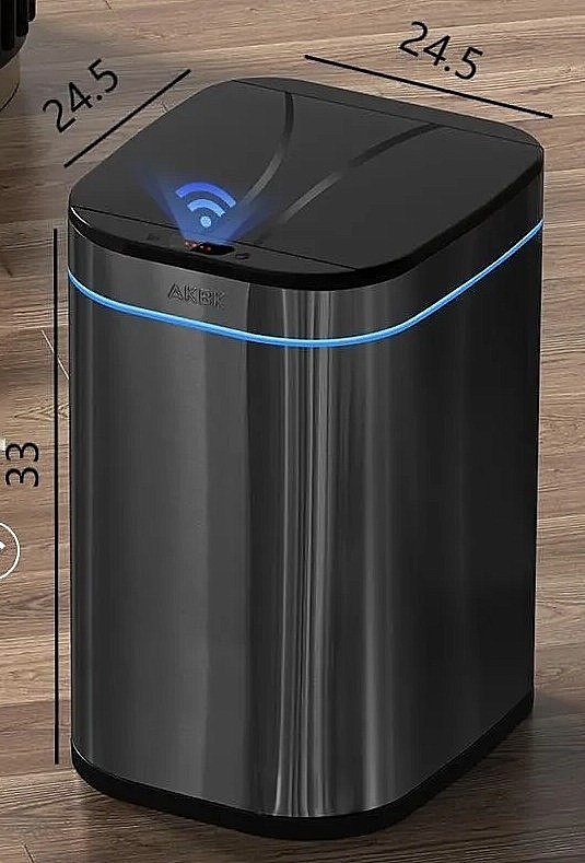 Ведро для мусора Cerasa H21 Черный купить в интернет-магазине сантехники Sanbest