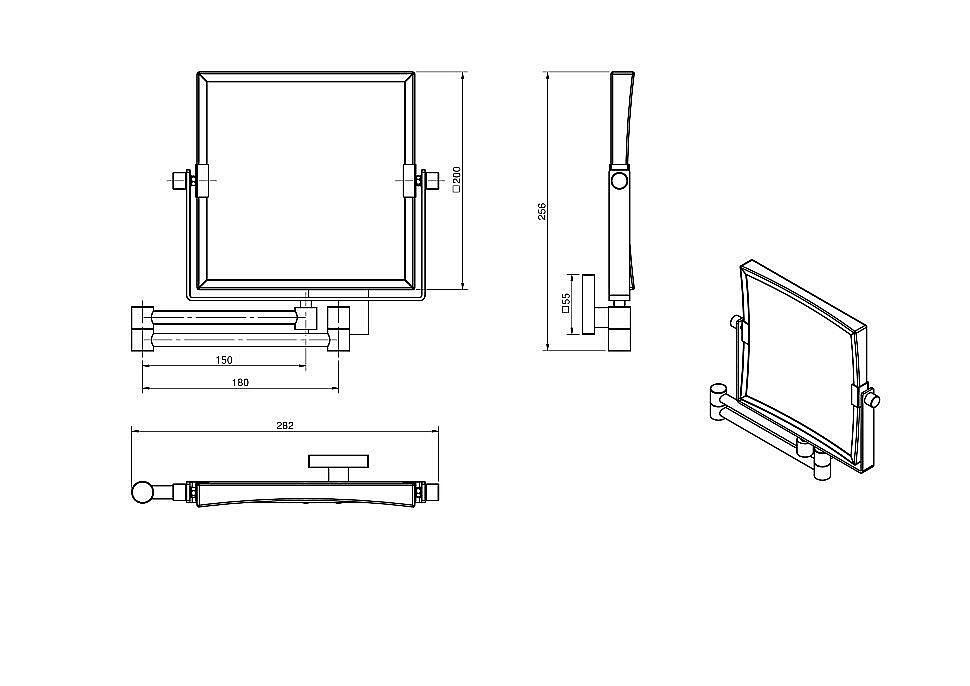 Зеркало косметическое Langberger Accessories 72485 купить в интернет-магазине сантехники Sanbest