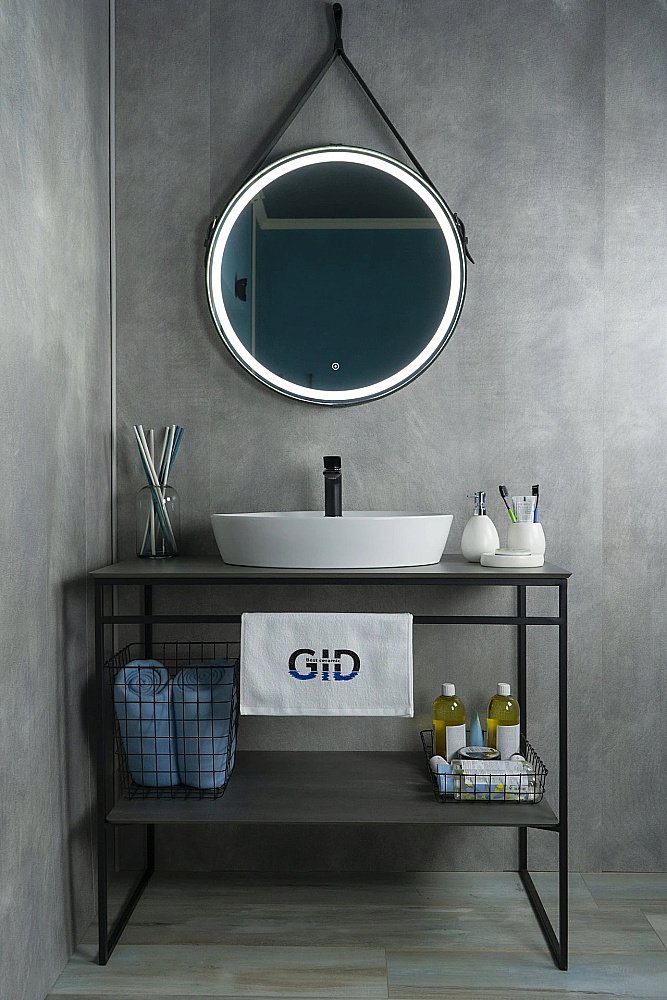 Раковина накладная Gid Lago 55 N9436 51150 белая купить в интернет-магазине Sanbest