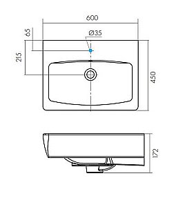 Тумба с раковиной Акватон Кантри 60 белая/дуб верона для ванной в интернет-магазине Sanbest