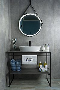 Раковина накладная Gid Lago 55 N9436 51150 белая купить в интернет-магазине Sanbest